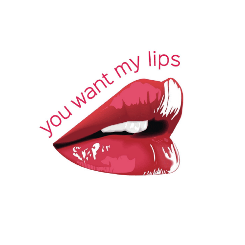 You want my lips logo